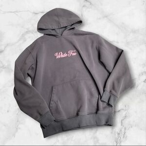 WHITE FOX SEASON 7 OVERSIZED HOODIE - S M Grey Pink Pullover